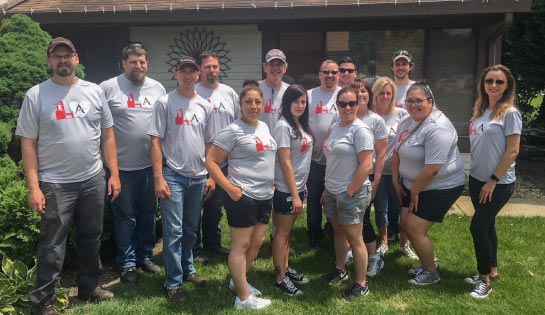 Volunteers at the DuPage Habitat for Humanity