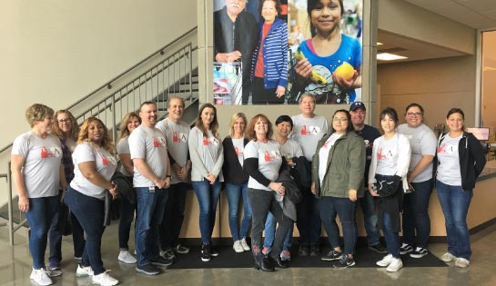 Volunteers at the Northern Illinois Food Bank