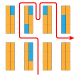 Route optimization with pick spots through a warehouse