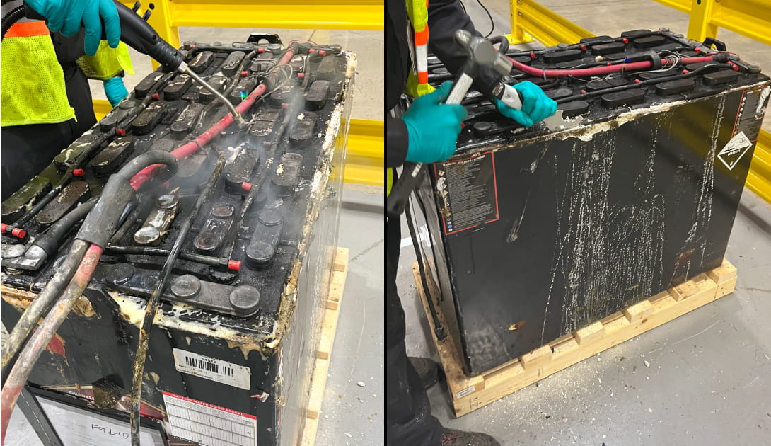 Parts of the steam cleaning process